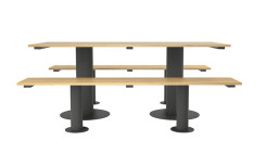 TABLE PIQUE NIQUE MARIANNE ACIER ET BOIS