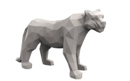 STATUE ORIGAMI TIGRE