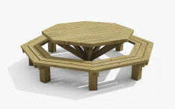 TABLE EXTÉRIEUR OCTOGONALE EN BOIS KODOMO
TABLE DE PIQUE NIQUE POUR ENFANT MATERNELLE PRIMAIRE ET COLLÈGE