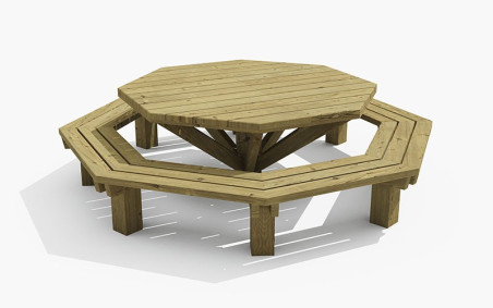 TABLE EXTÉRIEUR OCTOGONALE EN BOIS KODOMO
TABLE DE PIQUE NIQUE POUR ENFANT MATERNELLE PRIMAIRE ET COLLÈGE