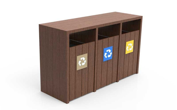 CORBEILLE PUBLIQUE BURETA EN PLASTIQUE RECYCLÉ POUR COLLECTIVITÉ
POUBELLE URBAINE ÉCOLOGIQUE POUR PROPRETÉ EXTÉRIEURE