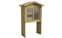 BOITE A LIVRE FABRICATION FRANÇAISE HAMLET 2 PORTES COULISSANTES 
MOBILIER URBAIN DE LECTURE POUR PARC ÉCOLE OU CENTRE VILLE