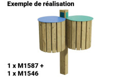 CORBEILLE DE TRI 2 FLUX ARTEMIS MATERNELLE
