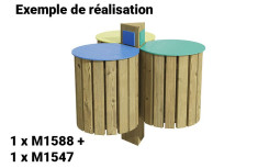 CORBEILLE DE PROPRETÉ ENFANT 3 FLUX ARTEMIS POUR MATERNELLE
POUBELLE RONDE POUR ENFANT ARTIMIS EN BOIS POUR ÉCOLE
