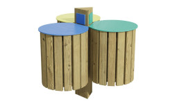 CORBEILLE DE PROPRETÉ ENFANT 3 FLUX ARTEMIS POUR MATERNELLE
POUBELLE RONDE POUR ENFANT ARTIMIS EN BOIS POUR ÉCOLE