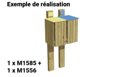POUBELLE CARRÉE EN BOIS MARIN TRI SÉLECTIF DANS ECOLE ET ESPACE PUBLIC
2 CORBEILLES MARIN LUDIQUE ET PÉDAGOGIQUE POUR ENFANT