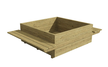 BAC POTAGER EN BOIS AVEC BANCS ESPACE EXTERIEUR PUBLIC
MOBILIER POUR JARDIN COLLABORATIF
BAC POTAGER AVEC ASSISE