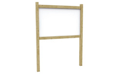 PANNEAU D'AFFICHAGE EXTÉRIEUR EN BOIS SANS TOITURE 
PANNEAU D'INFORMATION EN BOIS POUR ECOLE MAIRIE PARC ET COLLECTIVITÉ