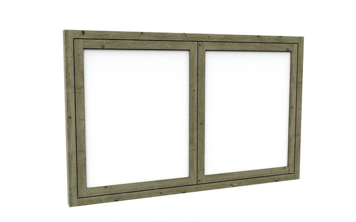 VITRINE EXTÉRIEURE EN BOIS POUR PANNEAU D'AFFICHAGE POUR COLLECTIVITÉ
VITRINE D'INFORMATION EN PIN TRAITÉ AVEC PORTES BATTANTES