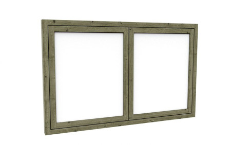 VITRINE EXTÉRIEURE EN BOIS POUR PANNEAU D'AFFICHAGE POUR COLLECTIVITÉ
VITRINE D'INFORMATION EN PIN TRAITÉ AVEC PORTES BATTANTES