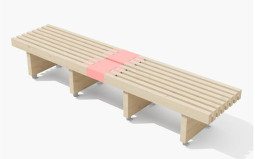 BANC EXTÉRIEUR EN BOIS PRIMAIRE COLLÈGE OU LYCÉE
MOBILIER DESIGN URBAIN EN BOIS DESIBOIS PACK 16