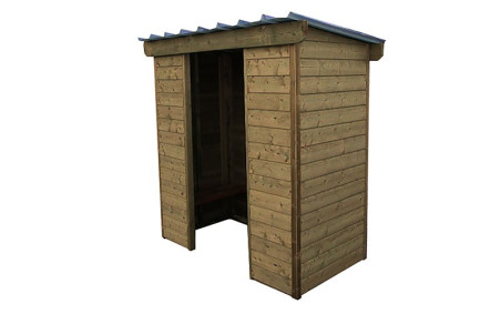 STATION BUS ARDECHE EN BOIS L 1850 mm