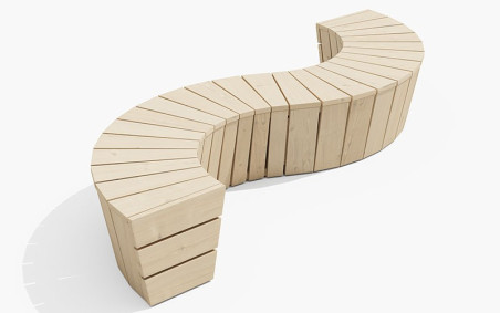 PACK BANQUETTE SELENE EN PIN OU ROBINIER POUR COLLECTIVITÉ
BANC BOIS EXTERIEUR EN S POUR ESPACE URBAIN