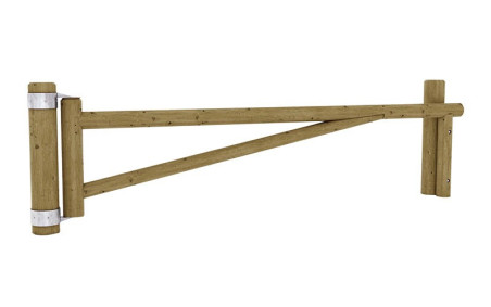 BARRIÈRE EN RONDIN DE BOIS PIVOTANTE
ÉQUIPEMENT DE SÉCURITÉ POUR CHEMIN ET ESPACE URBAIN EXTERIEUR