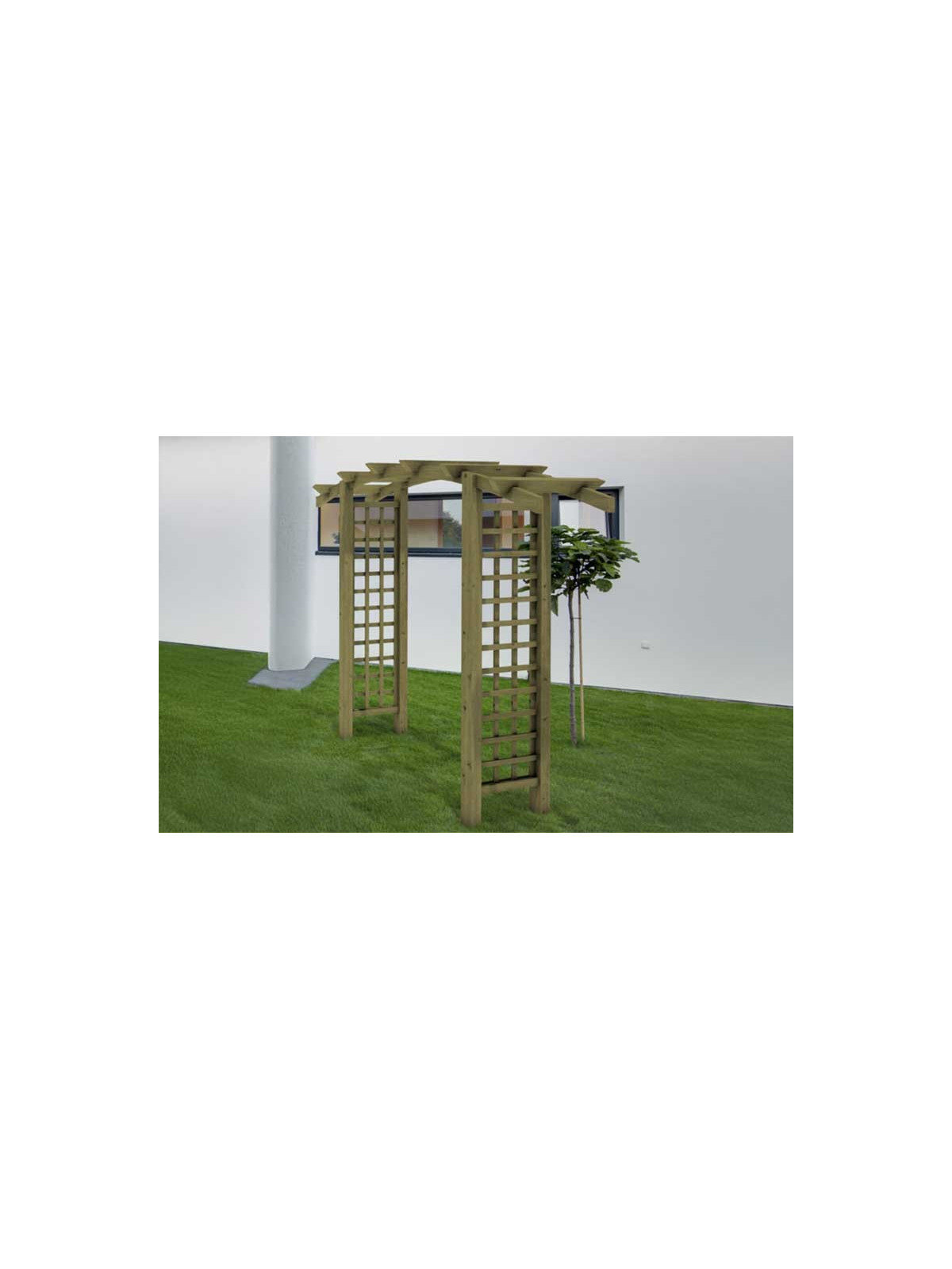 PERGOLA EN BOIS EN ARCHE STAZZONA POUR PROFESSIONNEL
ARCHE EN BOIS DE JARDIN MODERNE POUR PARC OU COURS EXTÉRIEURS