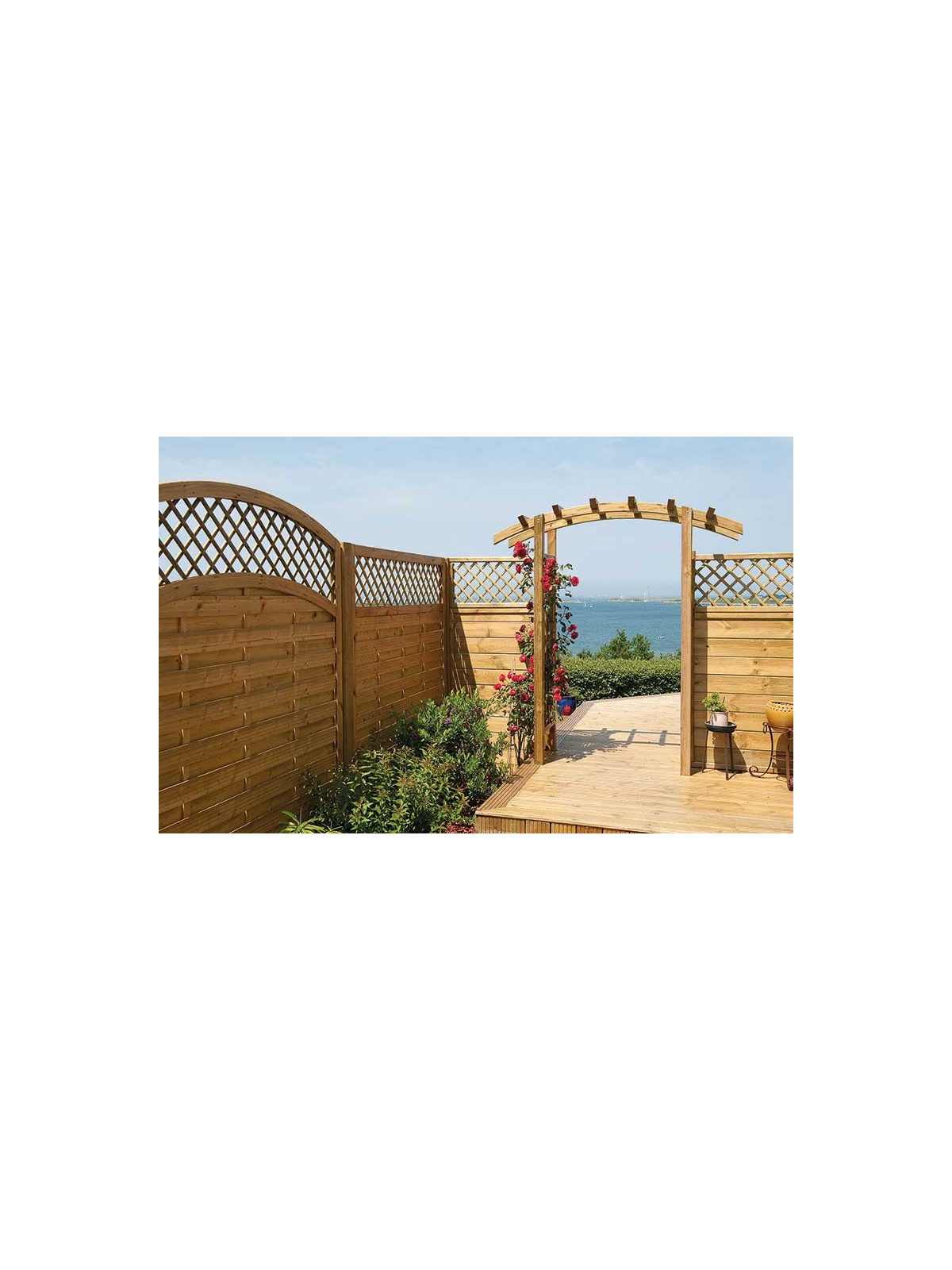 PANNEAU DE CLAUSTRA DROIT STAZZONA EN BOIS
CLAUSTRA PROFESSIONNEL EN PIN POUR TERRASSE OU JARDIN