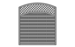 PANNEAU OCCULTANT EN BOIS CONVEXE STAZZONA 
CLAUSTRA EXTERIEUR EN BOIS MODERNE ET NATUREL