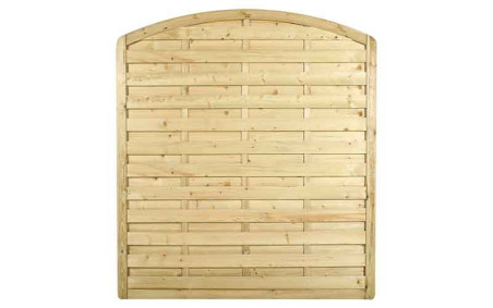 PANNEAU DE CLÔTURE EN BOIS VERRONE CONVEXE 
CLAUSTRA BRISE VUE POUR RESTAURANT, CAMPING ET HOTEL