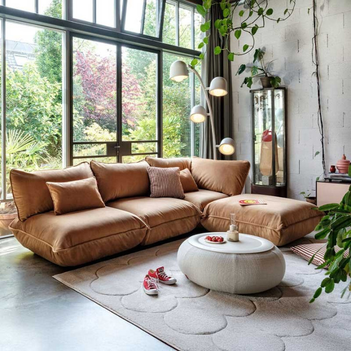 Canapé Droit Modulaire SUMO – Robuste, Élégant | Confort Durable