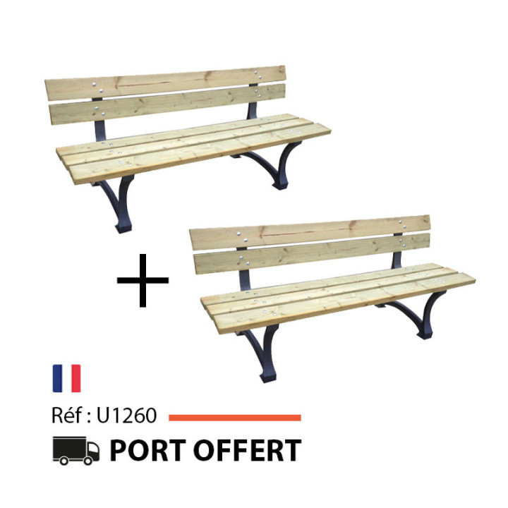 OFFRE SPECIALE 2 BANCS ELYSEE PIN DES LANDES