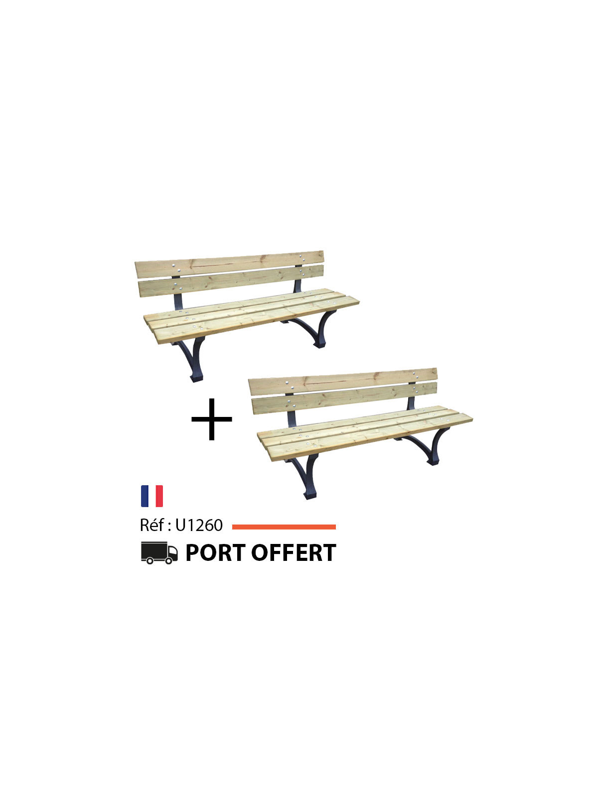 OFFRE SPECIALE 2 BANCS ELYSEE PIN DES LANDES