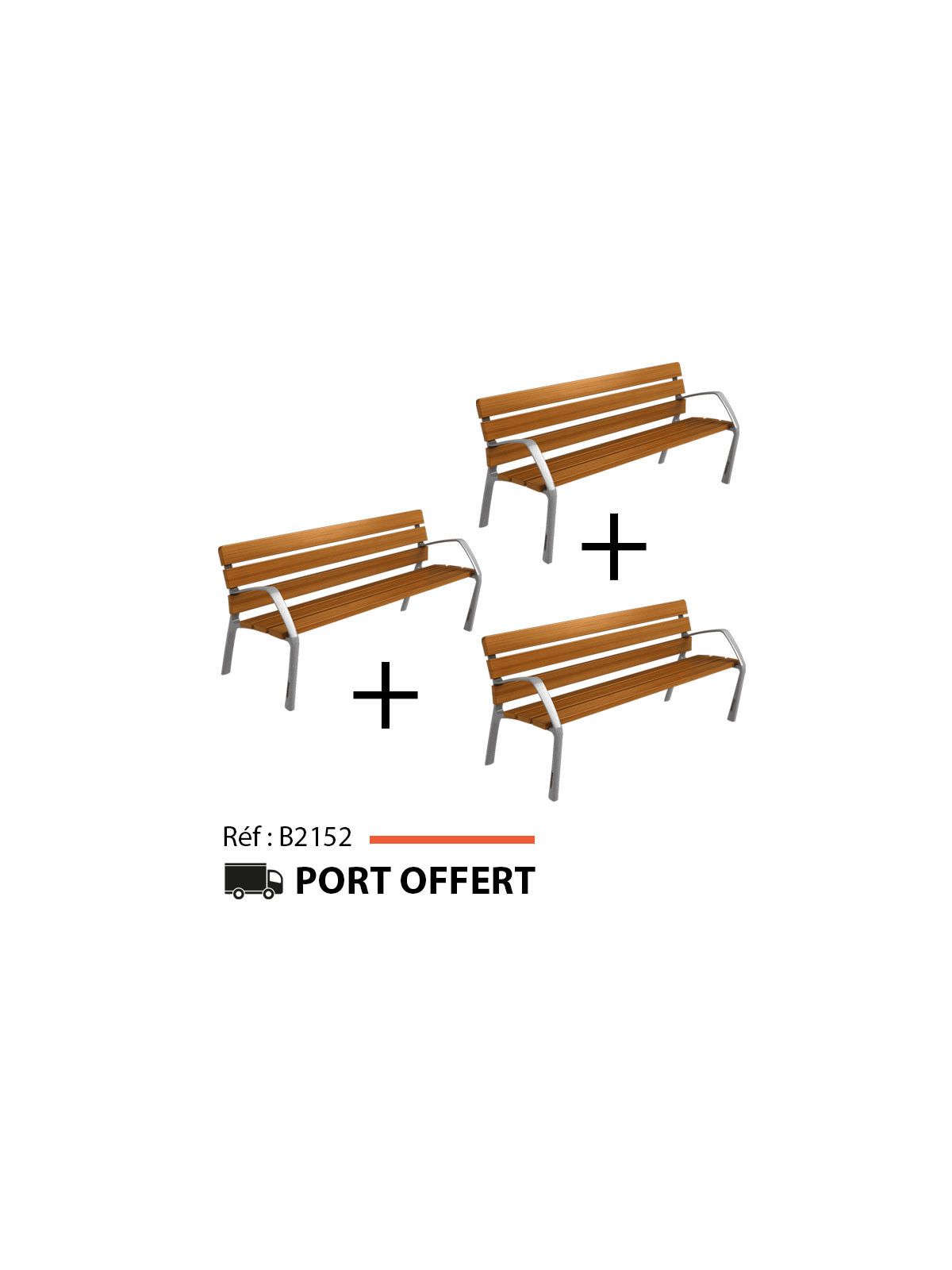 OFFRE SPÉCIALE LOT DE 3 BANCS ARDOUR