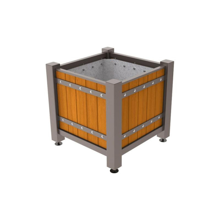 JARDINIERE URBAINE CALAN 880 x 880 mm
BAC A PALMIER EN ACIER ET BOIS POUR FLEURISSEMENT ESPACE PUBLIC DES COLLECTIVITÉS