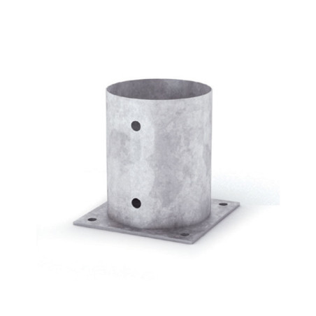 Support de rondin à fixer acier galvanisé Ø 80 à 120 mm