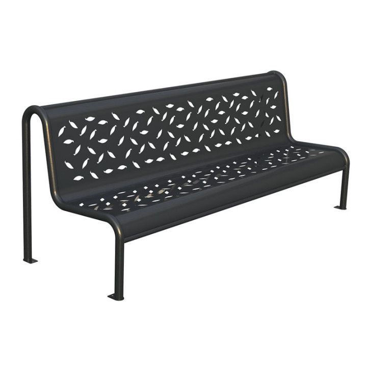 Banc de ville moderne et atypique AUTOMNE pour espace urbain extérieur