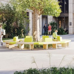 BANC EN BOIS ENTOURAGE D'ARBRE GAMME DESIBOIS
BANC EXTERIEUR POUR ECOLE ET COLLÈGE PARC ET JARDIN PUBLIC
