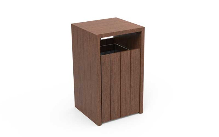 CORBEILLE BURETA 1 FLUX EN PLASTIQUE RECYCLÉ 
MOBILIER URBAIN RSE POUR ENTREPRISE ET COLLECTIVITÉ