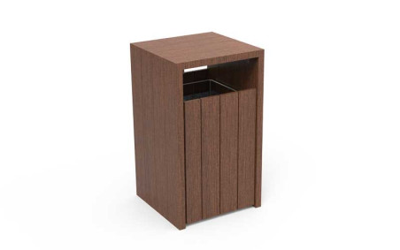 CORBEILLE BURETA 1 FLUX EN PLASTIQUE RECYCLÉ 
MOBILIER URBAIN RSE POUR ENTREPRISE ET COLLECTIVITÉ