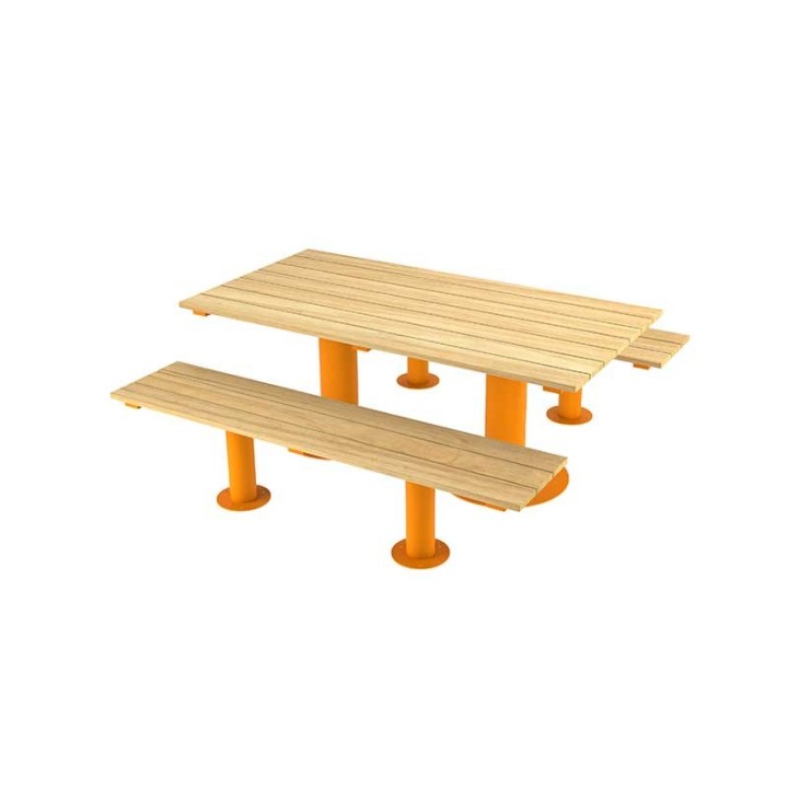 TABLE PIQUE NIQUE MARIANNE ACIER ET BOIS SPECIAL ENFANT
TABLE TENDANCE ENFANT ACIER ET BOIS L. 1488 mm