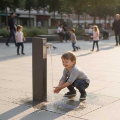 FONTAINE CATALANE cadre et grille en acier galva