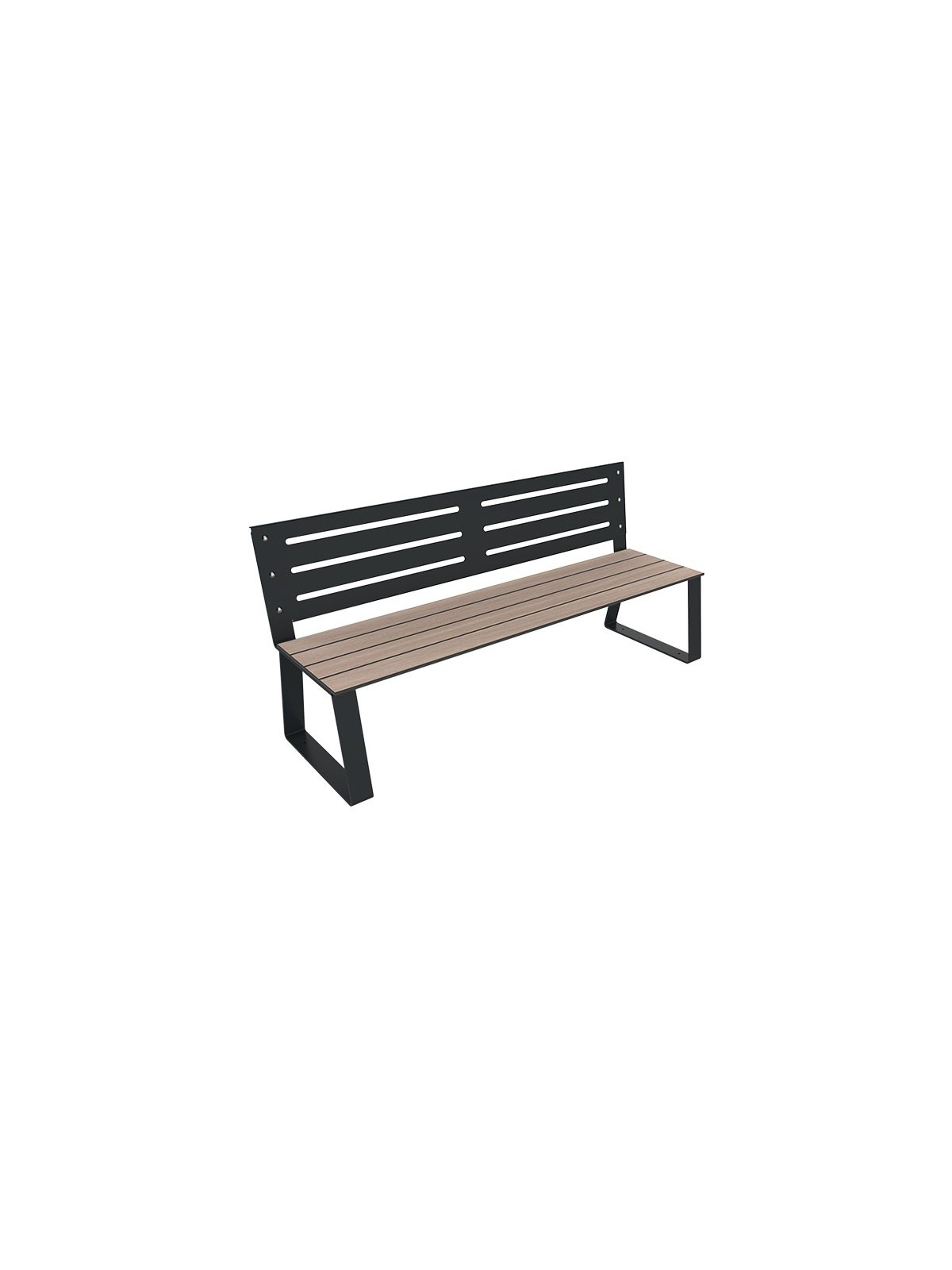 BANC EXTÉRIEUR EN ACIER ET BOIS COMPACT
BANC URBAIN DURABLE ET RÉSISTANT POUR ESPACE PUBLIC