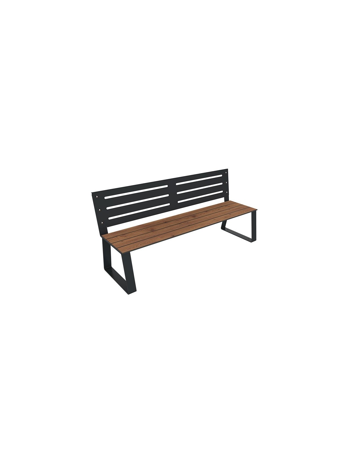 BANC EXTÉRIEUR EN ACIER ET BOIS COMPACT
BANC URBAIN DURABLE ET RÉSISTANT POUR ESPACE PUBLIC