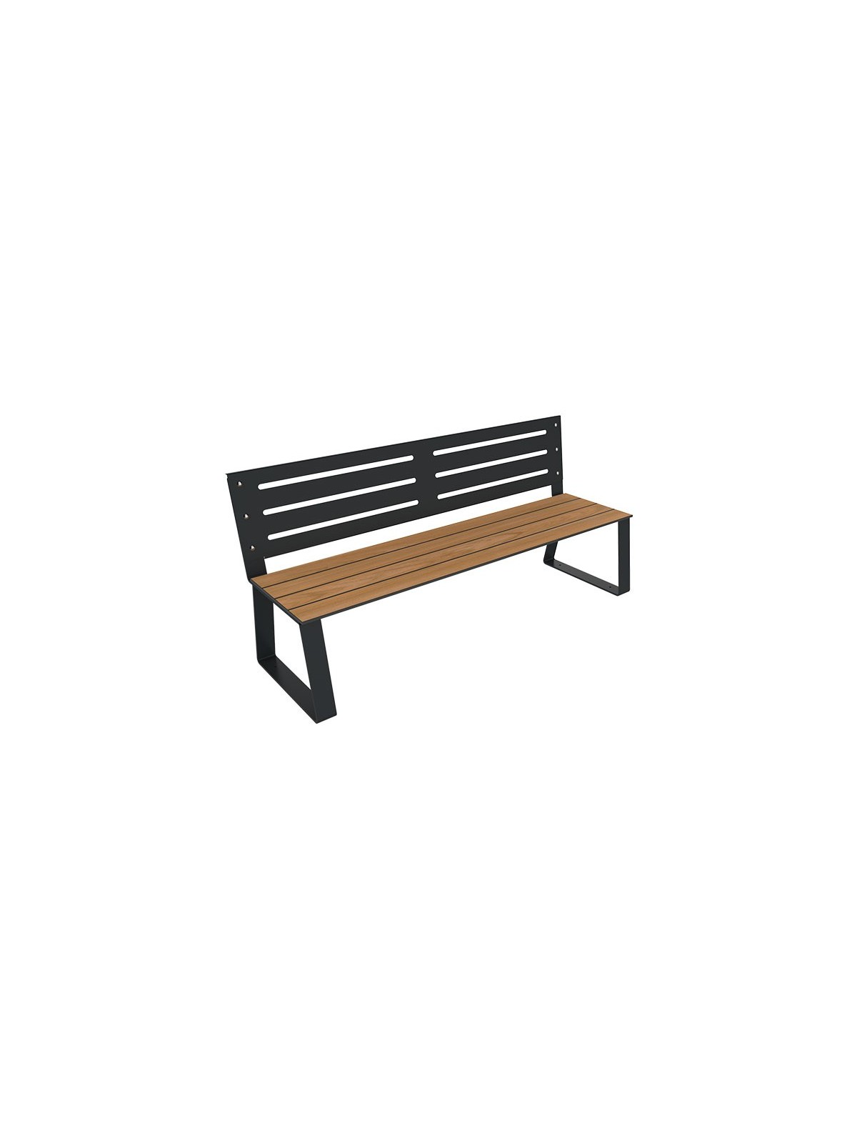 BANC EXTÉRIEUR EN ACIER ET BOIS COMPACT
BANC URBAIN DURABLE ET RÉSISTANT POUR ESPACE PUBLIC