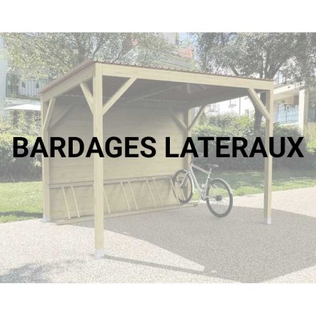 BARDAGE LATERAUX ABRI RANGE VELO CAPUCIN