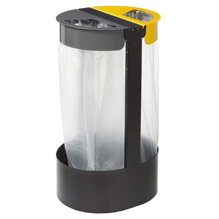 CORBEILLE DE TRI DALLAS SUR PIED 2 x 75 L GRIS ET JAUNE
POUBELLE EXTÉRIEURE OU INTERIEURE TRI ET RECYCLAGE