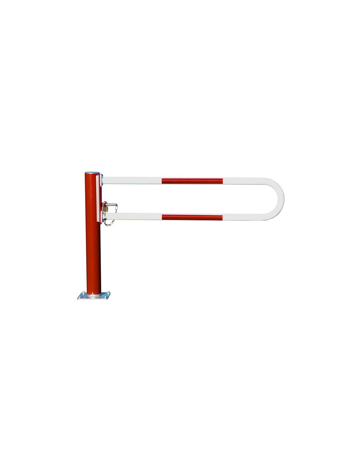BARRIERE PIVOTANTE ROUGE ET BLANC 1000 A 3000 mm