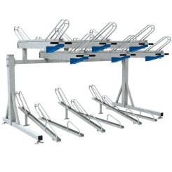 SUPPORT VELOS A DEUX ETAGES 2 x 6 places