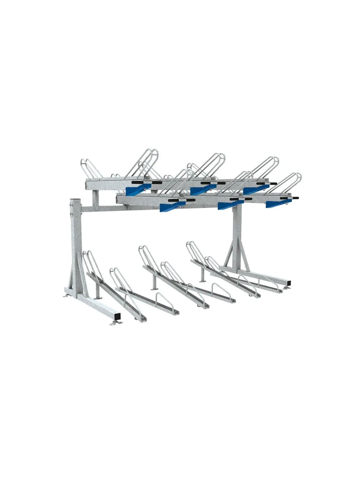 SUPPORT VELOS A DEUX ETAGES 2 x 6 places