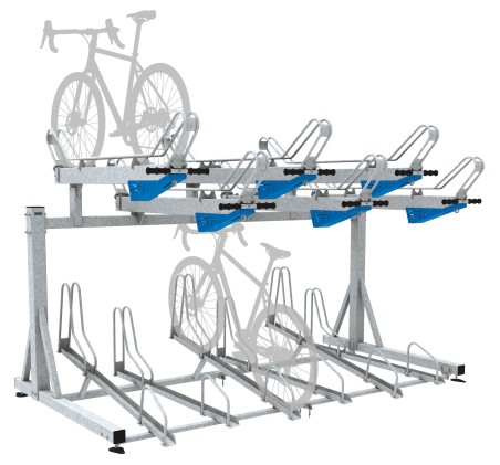 SUPPORT VELOS A DEUX ETAGES 2 x 6 places