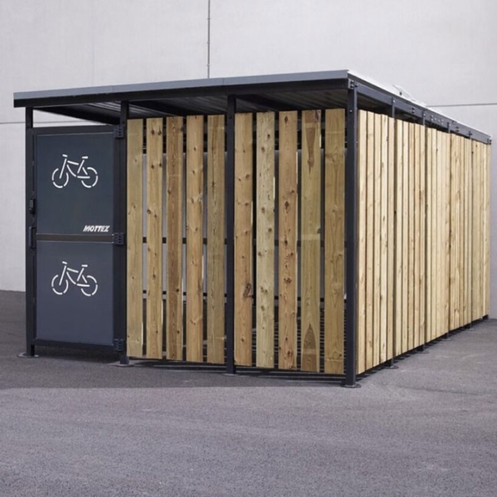 ABRI CYCLES STANLEY 3 X 5 M BARDAGE TOLE BOIS