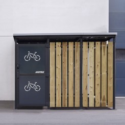 ABRI CYCLES STANLEY 3 X 5 M BARDAGE TOLE BOIS