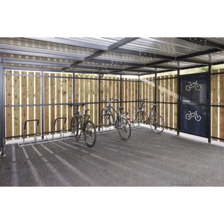 ABRI CYCLES STANLEY 5 X 5 M BARDAGE TOLE BOIS