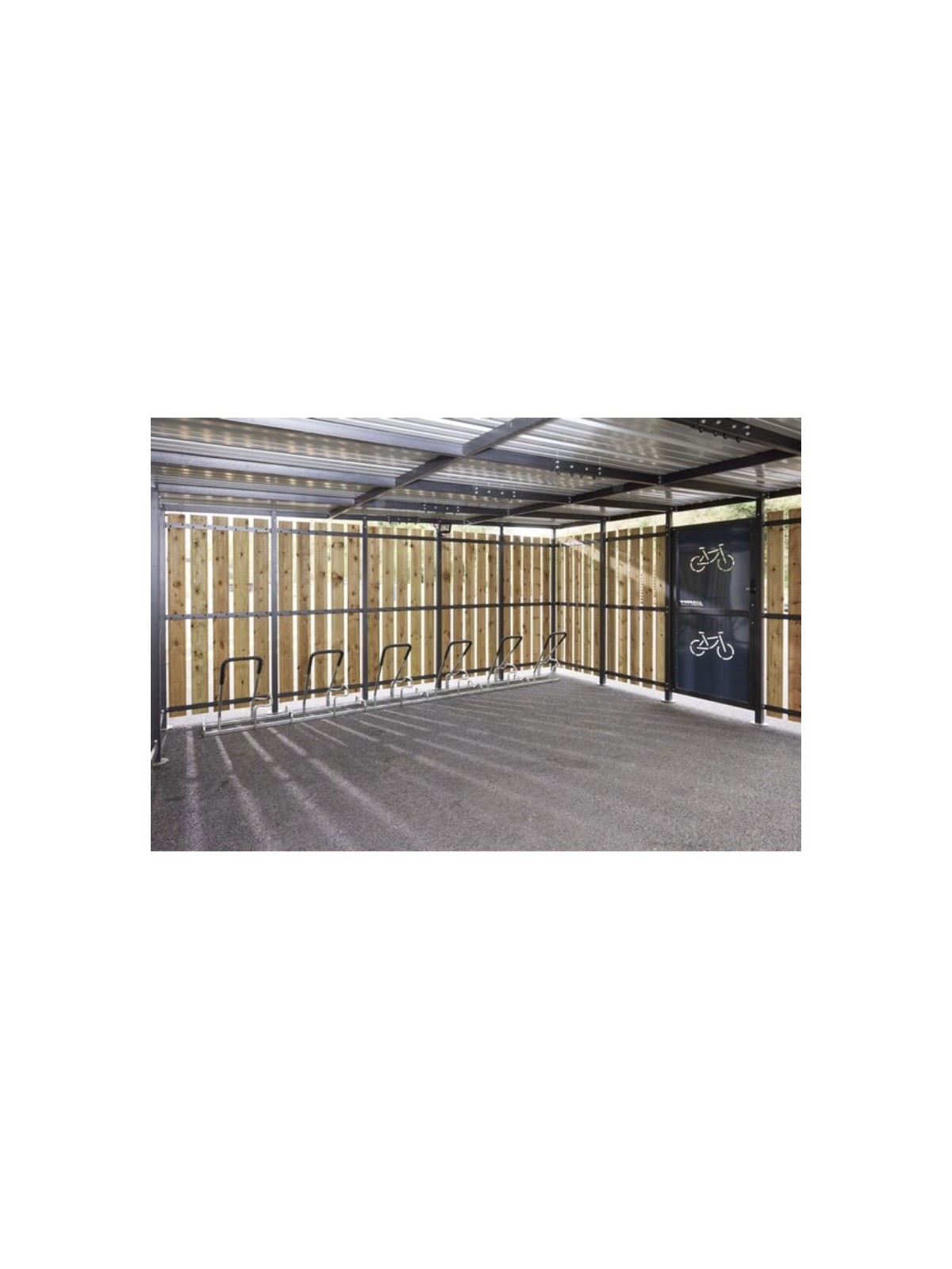 ABRI CYCLES STANLEY 5 X 5 M BARDAGE TOLE BOIS