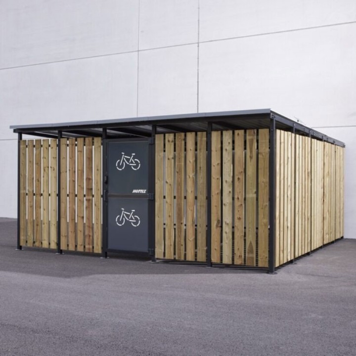 ABRI CYCLES STANLEY 5 X 5 M BARDAGE TOLE BOIS