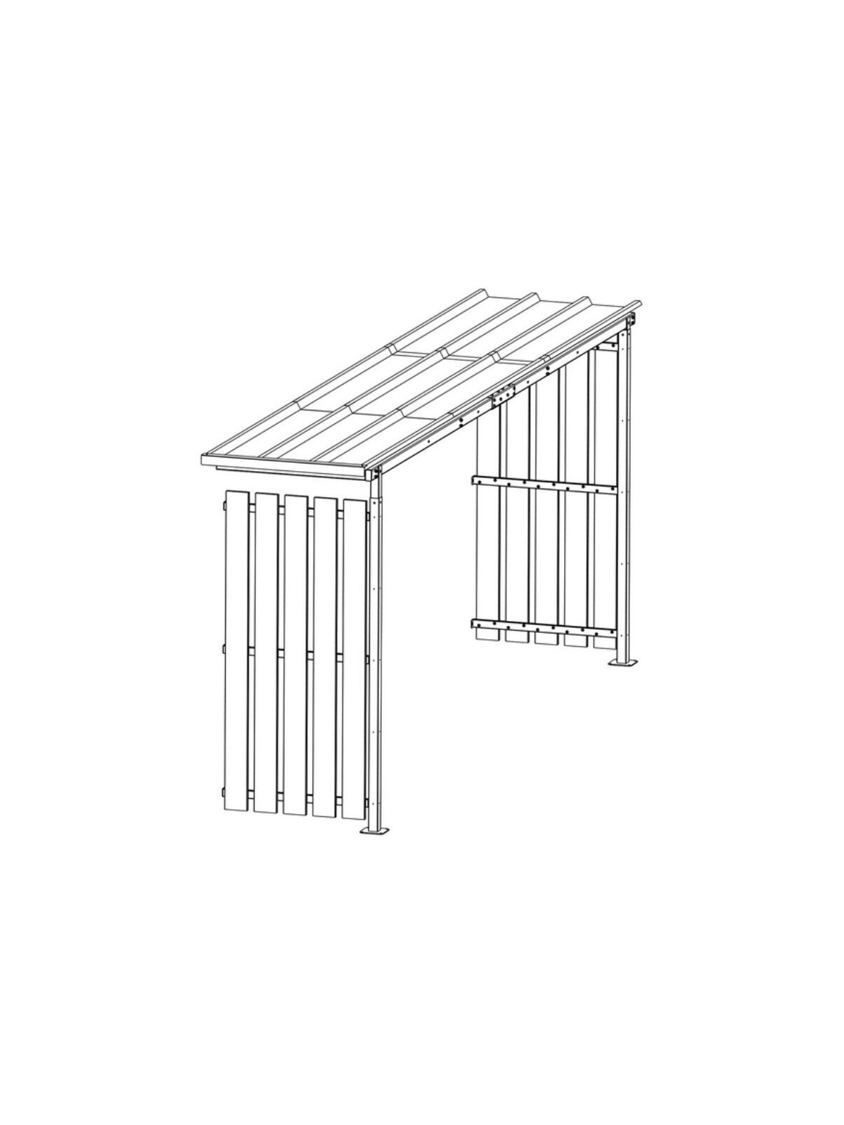 ABRI CYCLES STANLEY COMPLEMENTAIRE TOLE BOIS