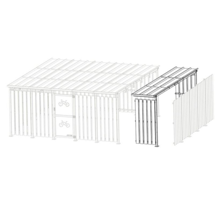 ABRI CYCLES STANLEY COMPLEMENTAIRE TOLE BOIS